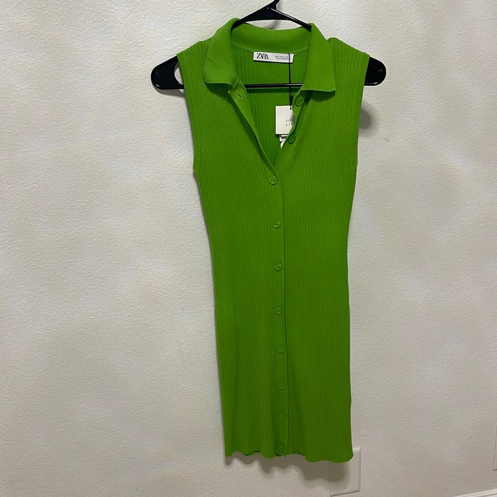 Zara green mini dress!